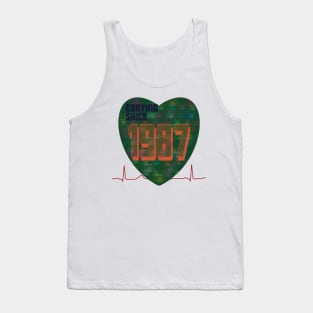 1987 - Beating Since (drum overlay) Tank Top